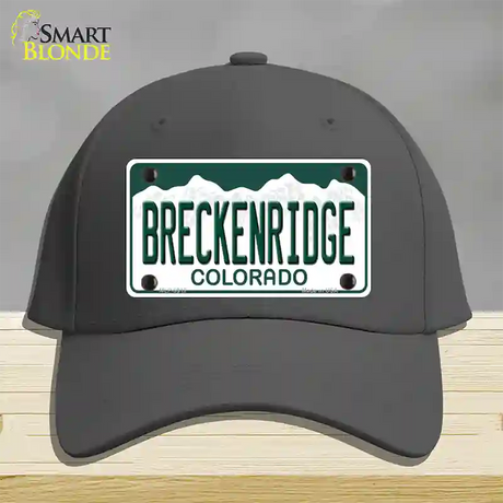 Breckenridge Colorado Novelty License Plate Hat Cotton / Charcoal