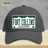 Fort Collins Colorado Novelty License Plate Hat Cotton / Charcoal