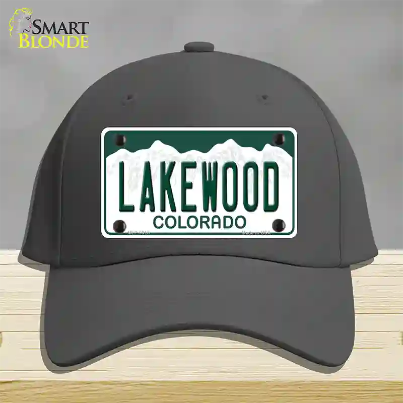 Lakewood Colorado Novelty License Plate Hat Cotton / Charcoal