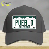 Pueblo Colorado Novelty License Plate Hat Cotton / Charcoal