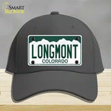 Longmont Colorado Novelty License Plate Hat Cotton / Charcoal