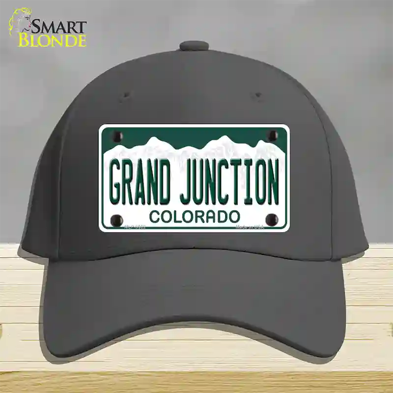 Grand Junction Colorado Novelty License Plate Hat Cotton / Charcoal