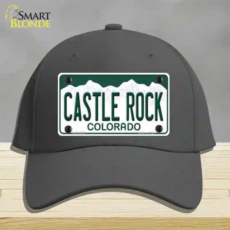 Castle Rock Colorado Novelty License Plate Hat Cotton / Charcoal