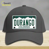 Durango Colorado Novelty License Plate Hat Cotton / Charcoal