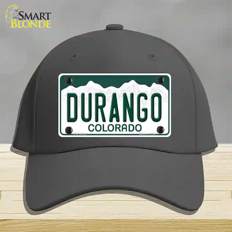 Durango Colorado Novelty License Plate Hat Cotton / Charcoal