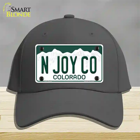 N Joy CO Colorado Novelty License Plate Hat Cotton / Charcoal