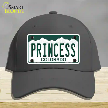 Princess Colorado Novelty License Plate Hat Cotton / Charcoal