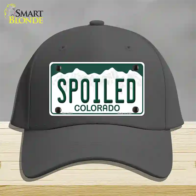 Spoiled Colorado Novelty License Plate Hat Cotton / Charcoal