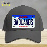 Badlands South Dakota Novelty License Plate Hat Cotton / Charcoal