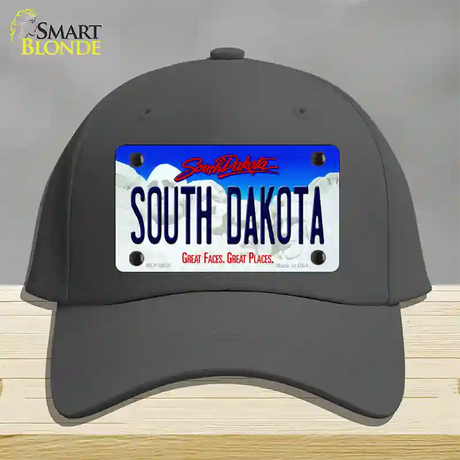 South Dakota Rushmore Novelty License Plate Hat Cotton / Charcoal