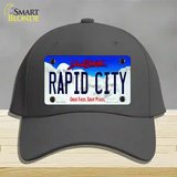 Rapid City South Dakota Novelty License Plate Hat Cotton / Charcoal