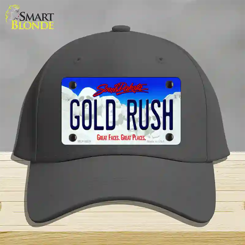 Gold Rush South Dakota Novelty License Plate Hat Cotton / Charcoal