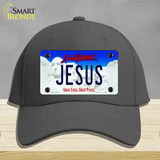 Jesus South Dakota Novelty License Plate Hat Cotton / Charcoal