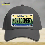 Montgomery Alabama Novelty License Plate Hat Cotton / Charcoal