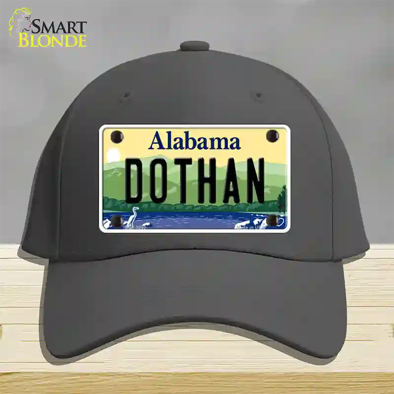 Dothan Alabama Novelty License Plate Hat Cotton / Charcoal