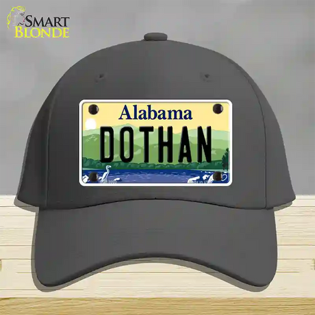 Dothan Alabama Novelty License Plate Hat Cotton / Charcoal