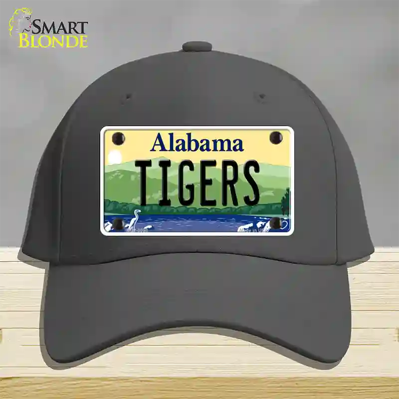 Tigers Alabama Novelty License Plate Hat Cotton / Charcoal