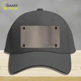 Tan Metallic Solid Novelty License Plate Hat Cotton / Charcoal