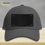 Black Metallic Solid Novelty License Plate Hat Cotton / Charcoal