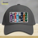 Arkansas License Plate Art Novelty License Plate Hat Cotton / Charcoal