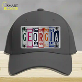 Georgia License Plate Art Novelty License Plate Hat Cotton / Charcoal