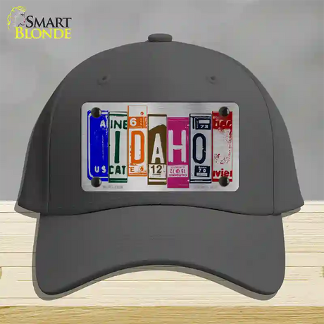 Idaho License Plate Art Novelty License Plate Hat Cotton / Charcoal