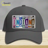 Indiana License Plate Art Novelty License Plate Hat Cotton / Charcoal