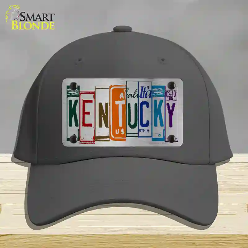 Kentucky License Plate Art Novelty License Plate Hat Cotton / Charcoal