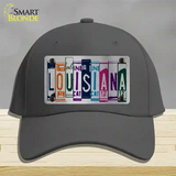 Louisiana License Plate Art Novelty License Plate Hat Cotton / Charcoal