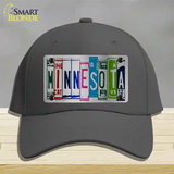 Minnesota License Plate Art Novelty License Plate Hat Cotton / Charcoal