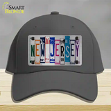 New Jersey License Plate Art Novelty License Plate Hat Cotton / Charcoal