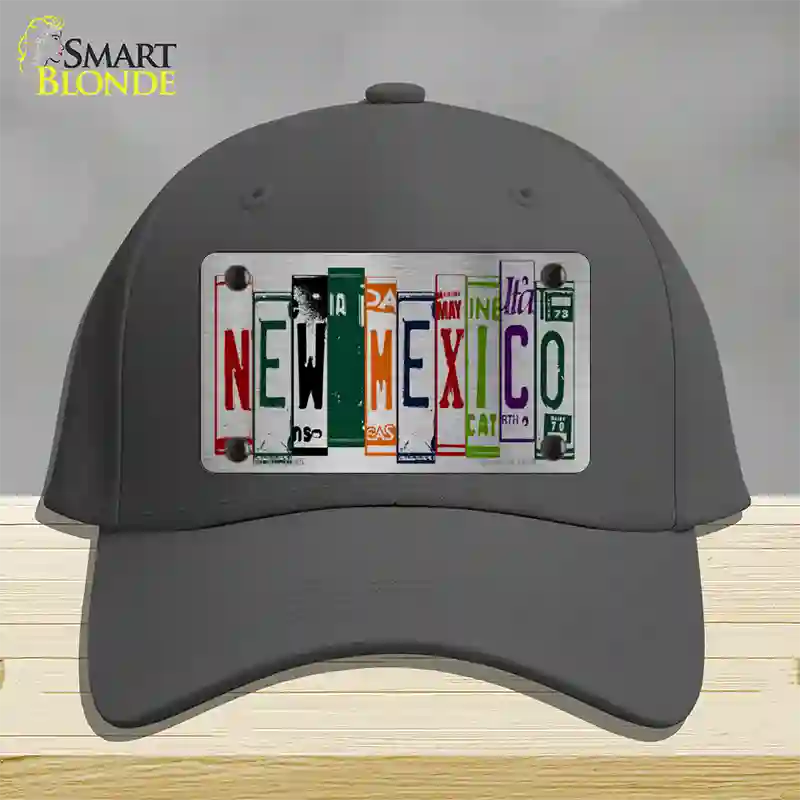 New Mexico License Plate Art Novelty License Plate Hat Cotton / Charcoal