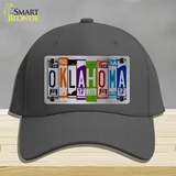 Oklahoma License Plate Art Novelty License Plate Hat Cotton / Charcoal