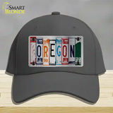 Oregon License Plate Art Novelty License Plate Hat Cotton / Charcoal