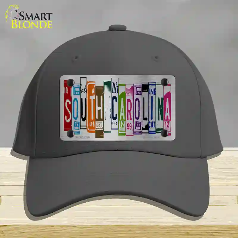 South Carolina License Plate Art Novelty License Plate Hat Cotton / Charcoal