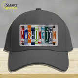 Washington License Plate Art Novelty License Plate Hat Cotton / Charcoal