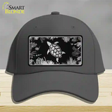 Turtle Black Brushed Chrome Novelty License Plate Hat Cotton / Charcoal