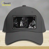 Wizards And Dragons Black Brushed Chrome Novelty License Plate Hat Cotton / Charcoal