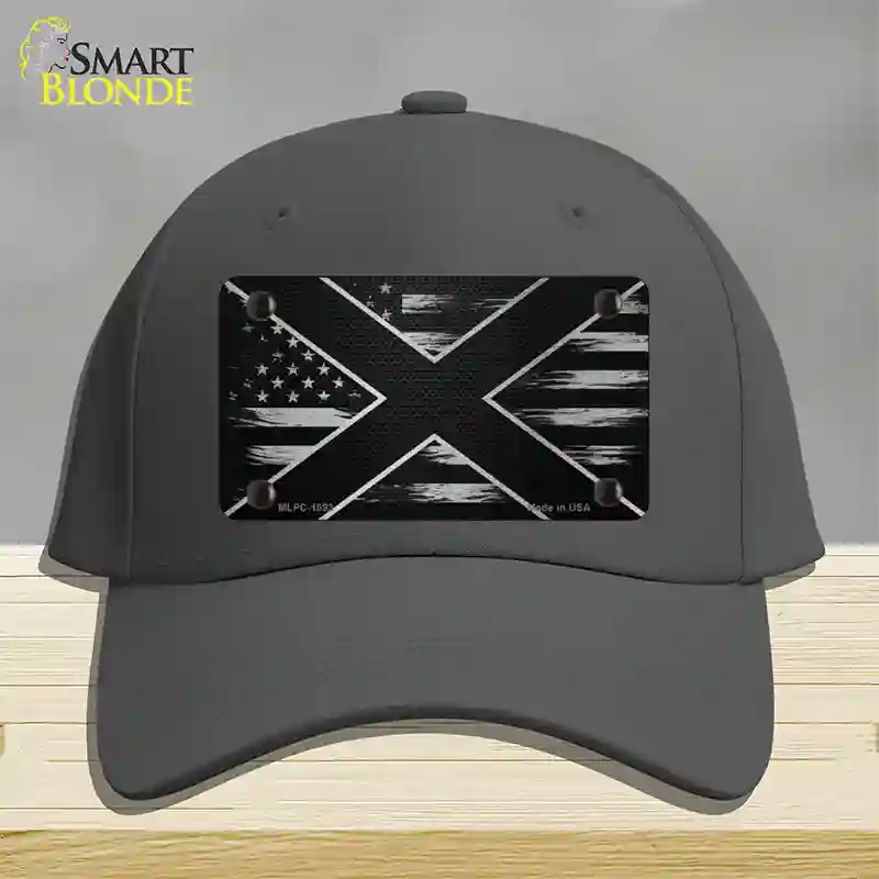 Alabama Carbon Fiber Novelty License Plate Hat Cotton / Charcoal