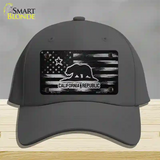 California Carbon Fiber Novelty License Plate Hat Cotton / Charcoal