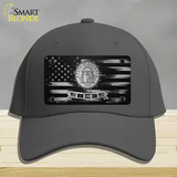 Georgia Carbon Fiber Novelty License Plate Hat Cotton / Charcoal