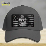 Maine Carbon Fiber Novelty License Plate Hat Cotton / Charcoal