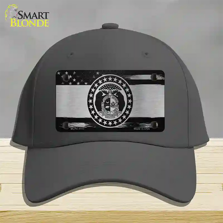 Missouri Carbon Fiber Novelty License Plate Hat Cotton / Charcoal