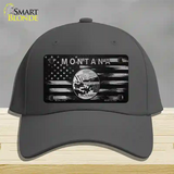 Montana Carbon Fiber Novelty License Plate Hat Cotton / Charcoal