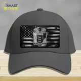 New Jersey Carbon Fiber Novelty License Plate Hat Cotton / Charcoal