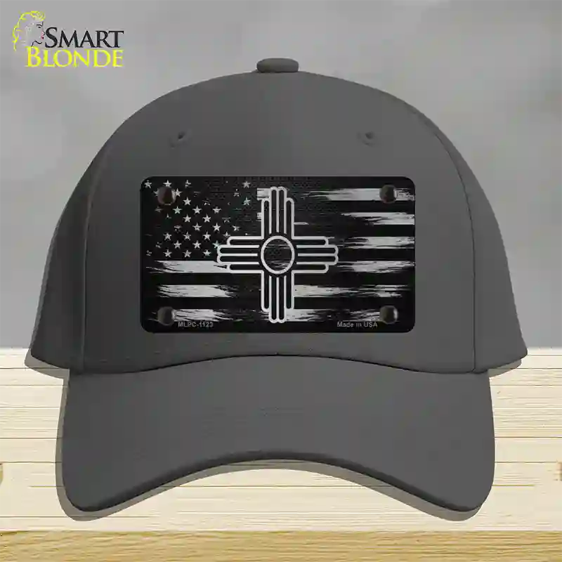 New Mexico Carbon Fiber Novelty License Plate Hat Cotton / Charcoal