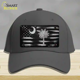 South Carolina Carbon Fiber Novelty License Plate Hat Cotton / Charcoal