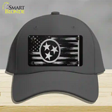 Tennessee Carbon Fiber Novelty License Plate Hat Cotton / Charcoal