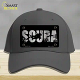 Scuba Brushed Chrome Novelty License Plate Hat Cotton / Charcoal