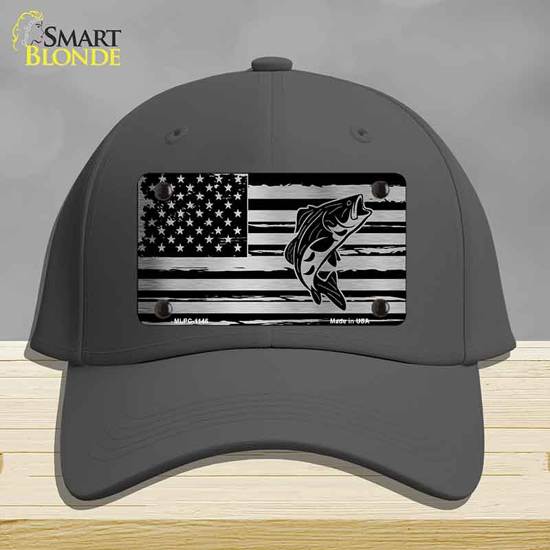 Patriotic Bass Novelty License Plate Hat HAT-MLPC-1146